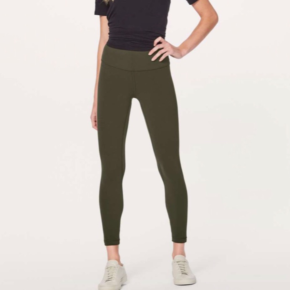 Lululemon Dark Olive Align Pant ll 25" Leggings - 4